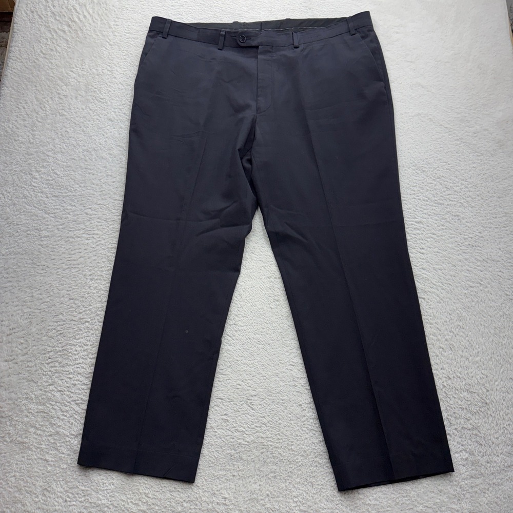 John Varvatos USA Mens Black 100% Wool Flat Front Dress Pants Size 42R Canada